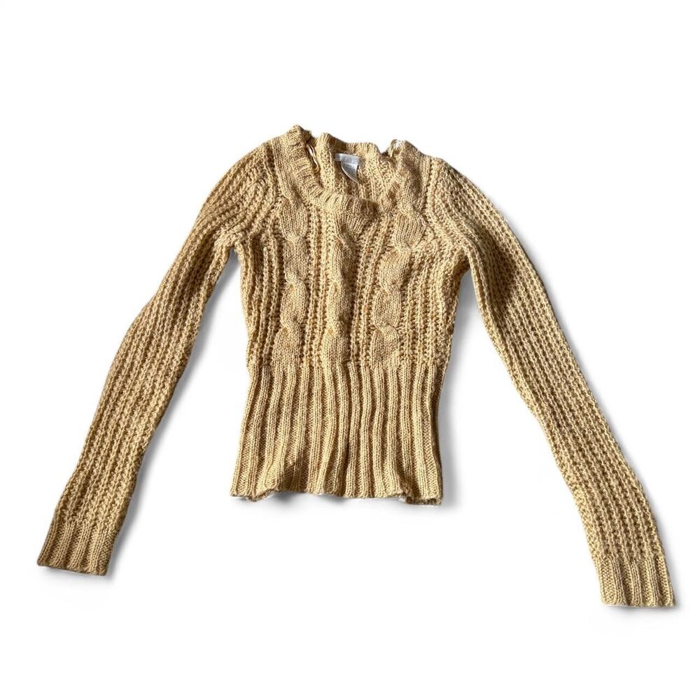 Worthington Women's Tan and Cream Jumper